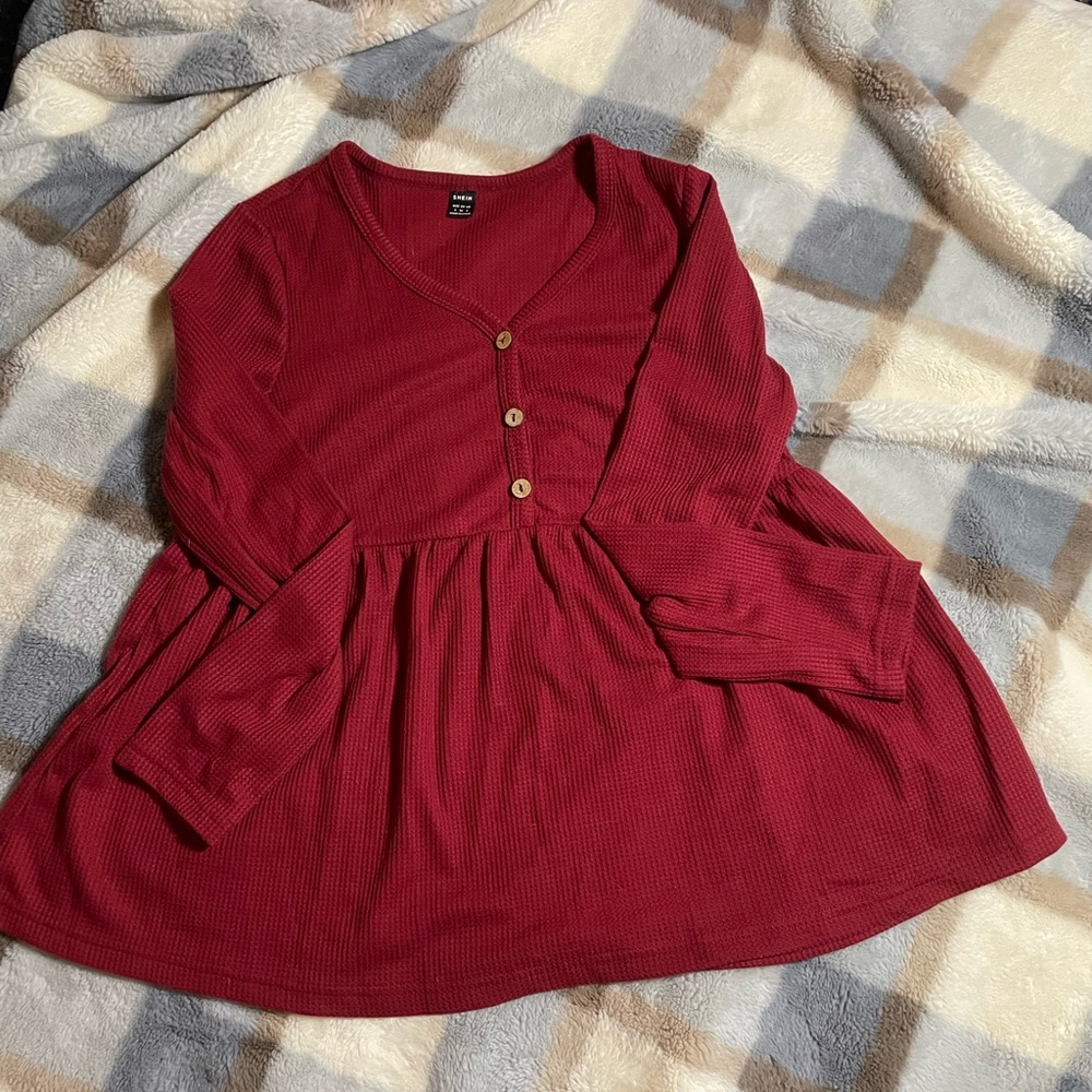 Waffle knit size S Shein maternity LS shirt